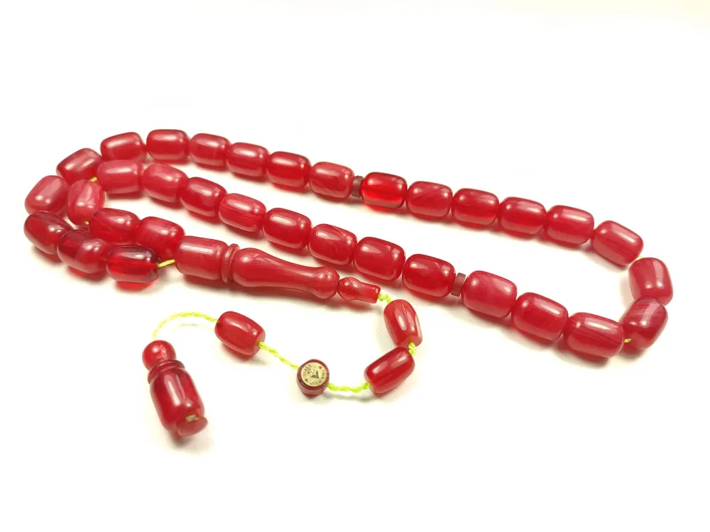 İsmai̇l Karasapan Usta İşi̇ İmzalı Rengi̇n Zi̇rvesi̇ Bi̇r Sıkma Kehri̇bar küçük resim 2