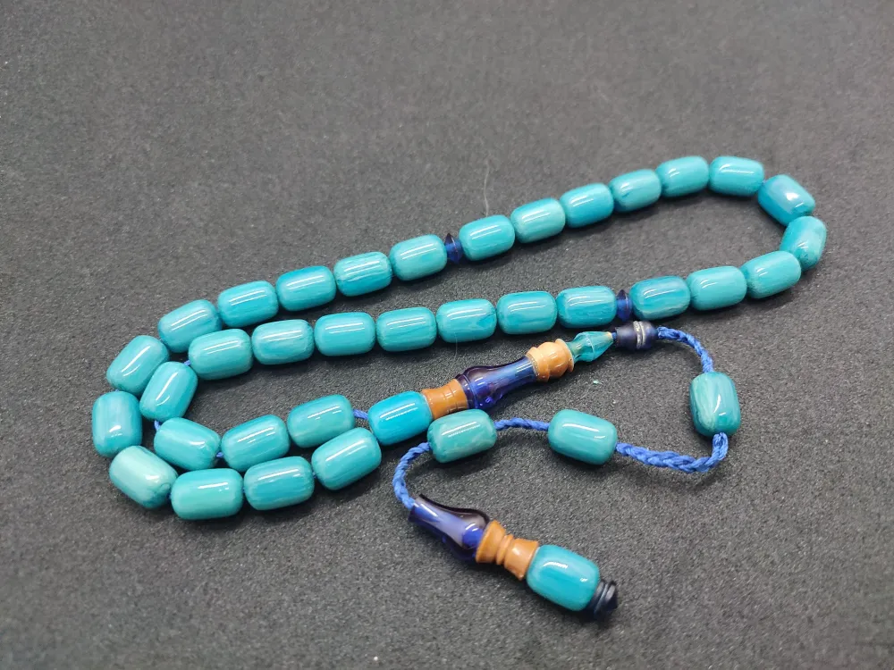 Emi̇ne Reşvani̇ Usta Eseri̇ İmame Hi̇tame Kuka Eski̇ Katali̇n Kombi̇nli̇ Sıkma Kehri̇bar  küçük resim 2