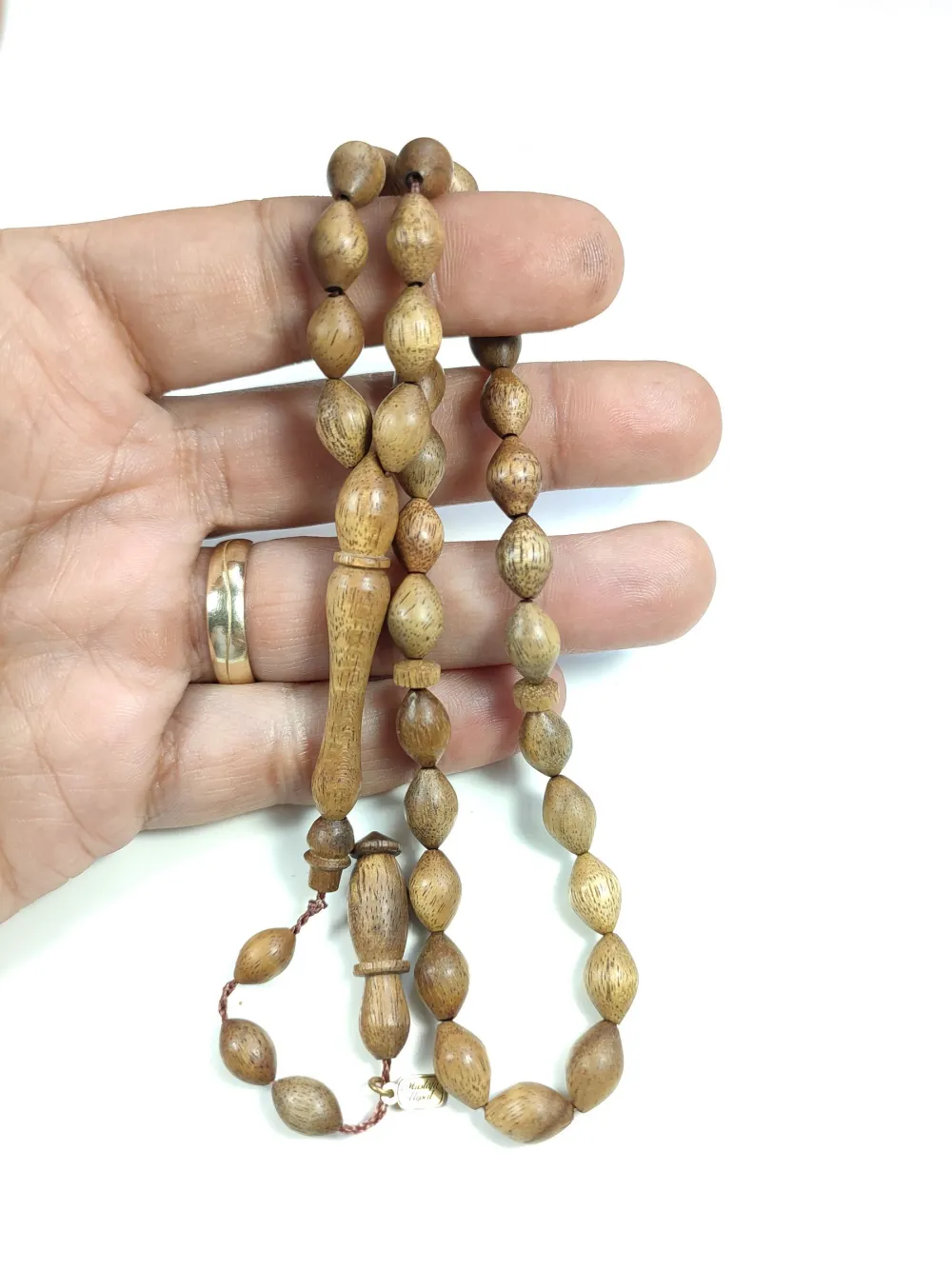 Hali̇l Hi̇lmi̇ Usta İşi̇ İmzalı Mühürlü Masaccar Abanoz küçük resim 5