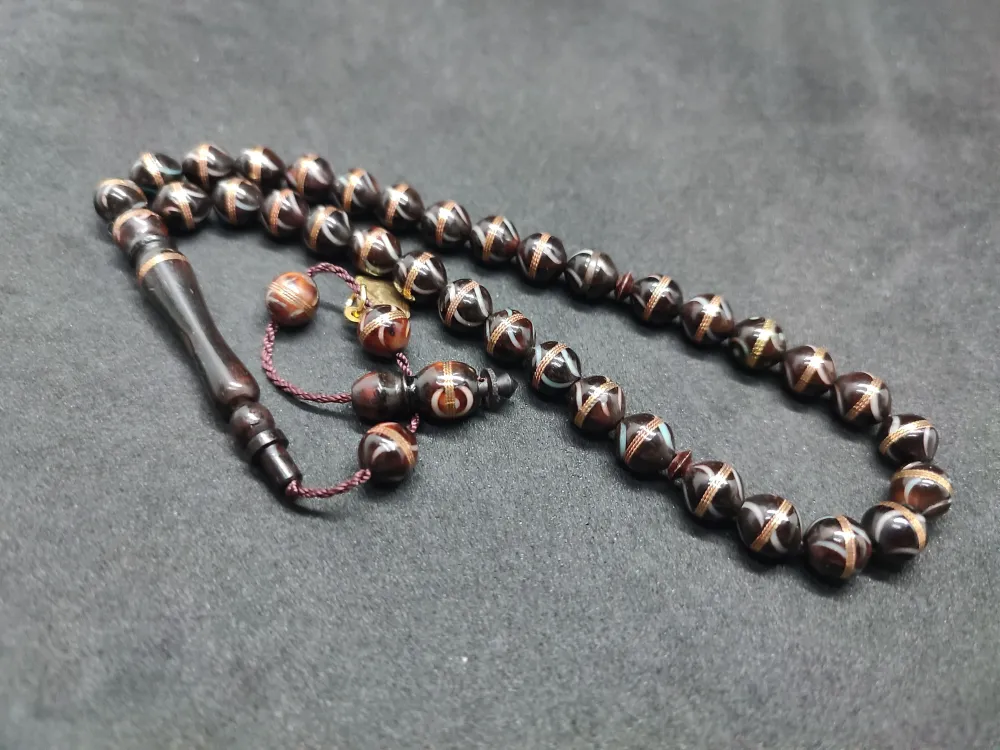 Hali̇l Hi̇lmi̇ Usta Eseri̇ Malahi̇t İşlemeli̇ Bakır Sarmal Kuka