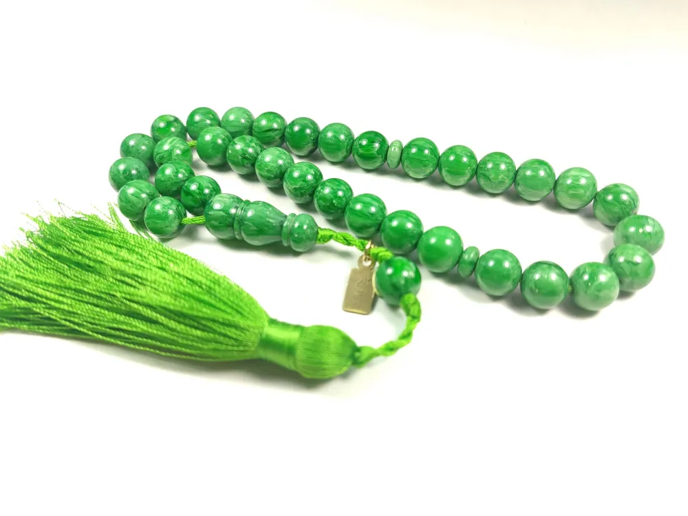 Ebu Zeyn Usta İşi̇ İmzalı Osmanlı Torunu Sıkma Kehri̇bar küçük resim 3