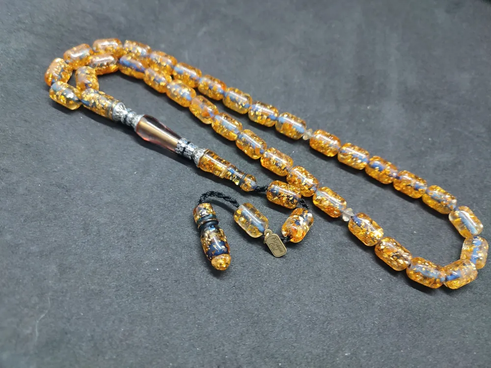 Furkan Gül Usta Eseri̇ Gümüş Nakkaş Altın Varaklı  Ateş-İ Kehri̇bar