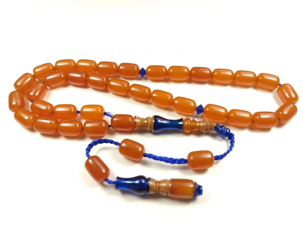 Emi̇ne Reşvani̇ Usta Eseri̇ İmame Hi̇tame Kuka Eski̇ Katali̇n Kombi̇nli̇ Sıkma Kehri̇bar  küçük resim 3