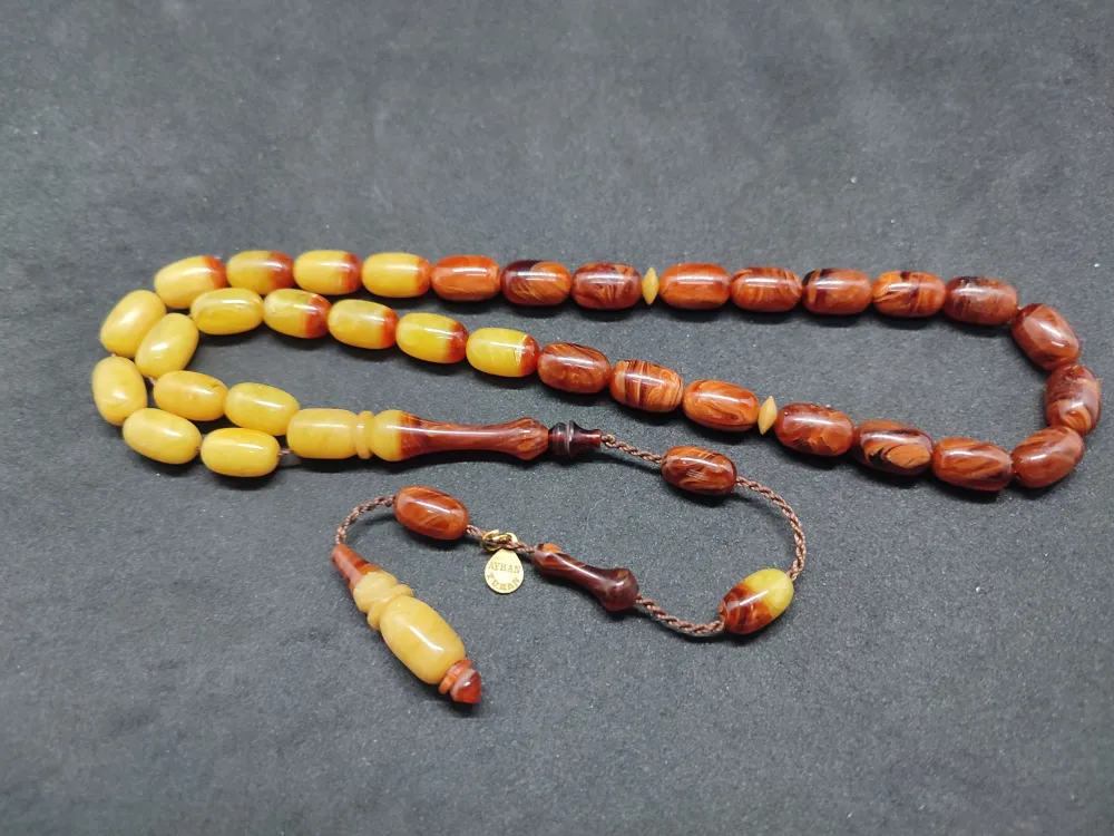 Ayhan Turan Usta Eseri̇ Ful Hare Ful Damar Eski̇ 0.6 Mm Deli̇m Sıkma Kehri̇bar küçük resim 2