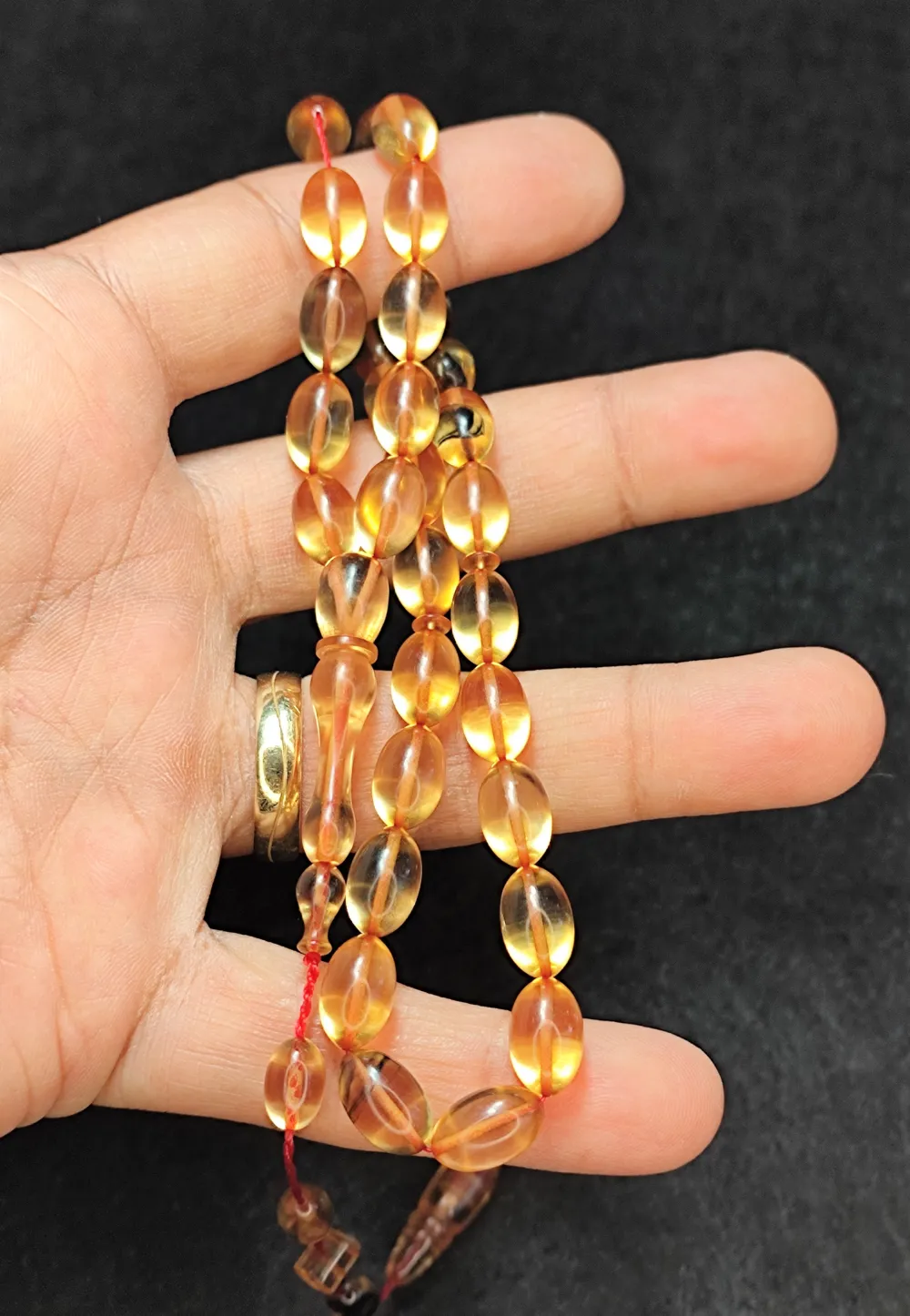 Mahmut Akdamar Usta İşi̇ İmzalı Mühürlü  Sıkma Kehri̇bar