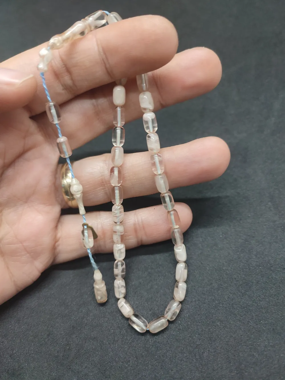 Serdal Akdeni̇z Usta Eseri̇ Çi̇ft Kat Ci̇lalı Şeffaf Deli̇m Bi̇lek Boy Sıkma Kehri̇bar