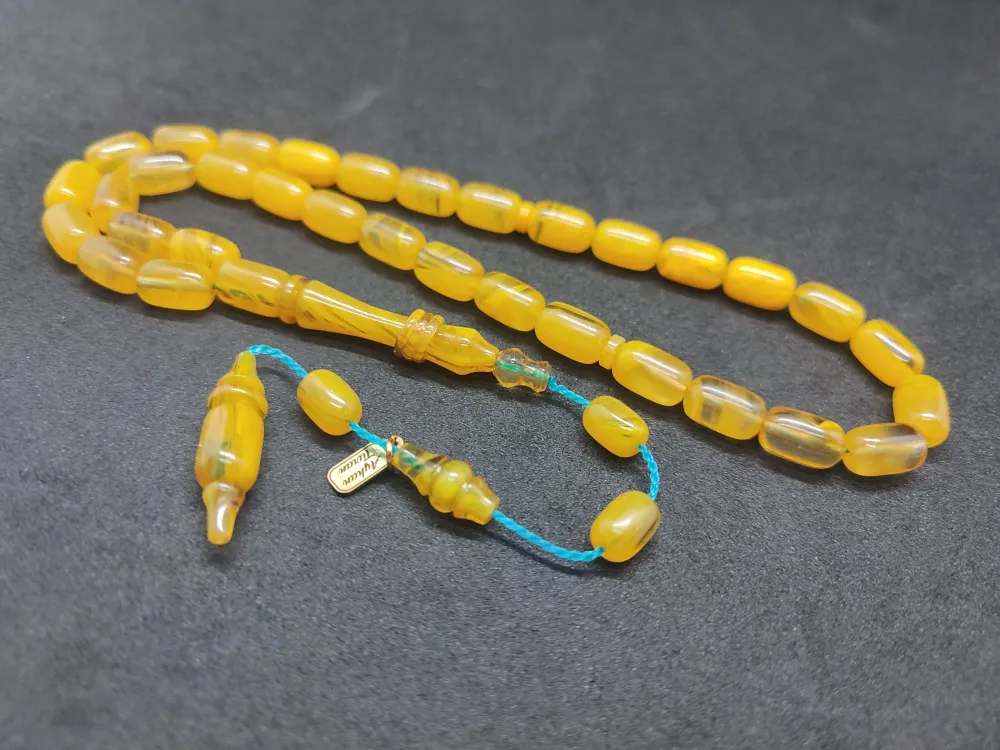 Ayhan Turan Usta Eseri̇ Halkalı İmame Çi̇ft Kat Ci̇lalı Sıkma Kehri̇bar küçük resim 2