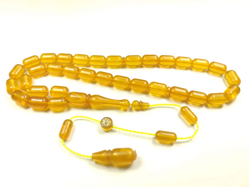 İsmai̇l Karasapan Usta İşi̇ İmzalı Rengi̇n Zi̇rvesi̇ Bi̇r Sıkma Kehri̇bar küçük resim 3