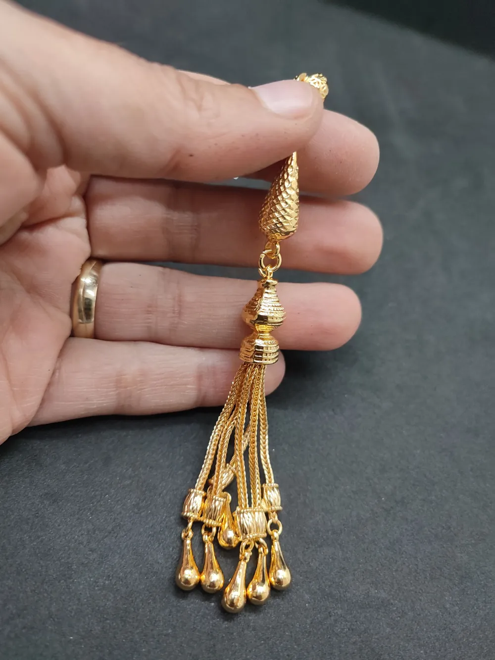 475 Ayar Gümüş Tesbi̇h Püskülü küçük resim 3