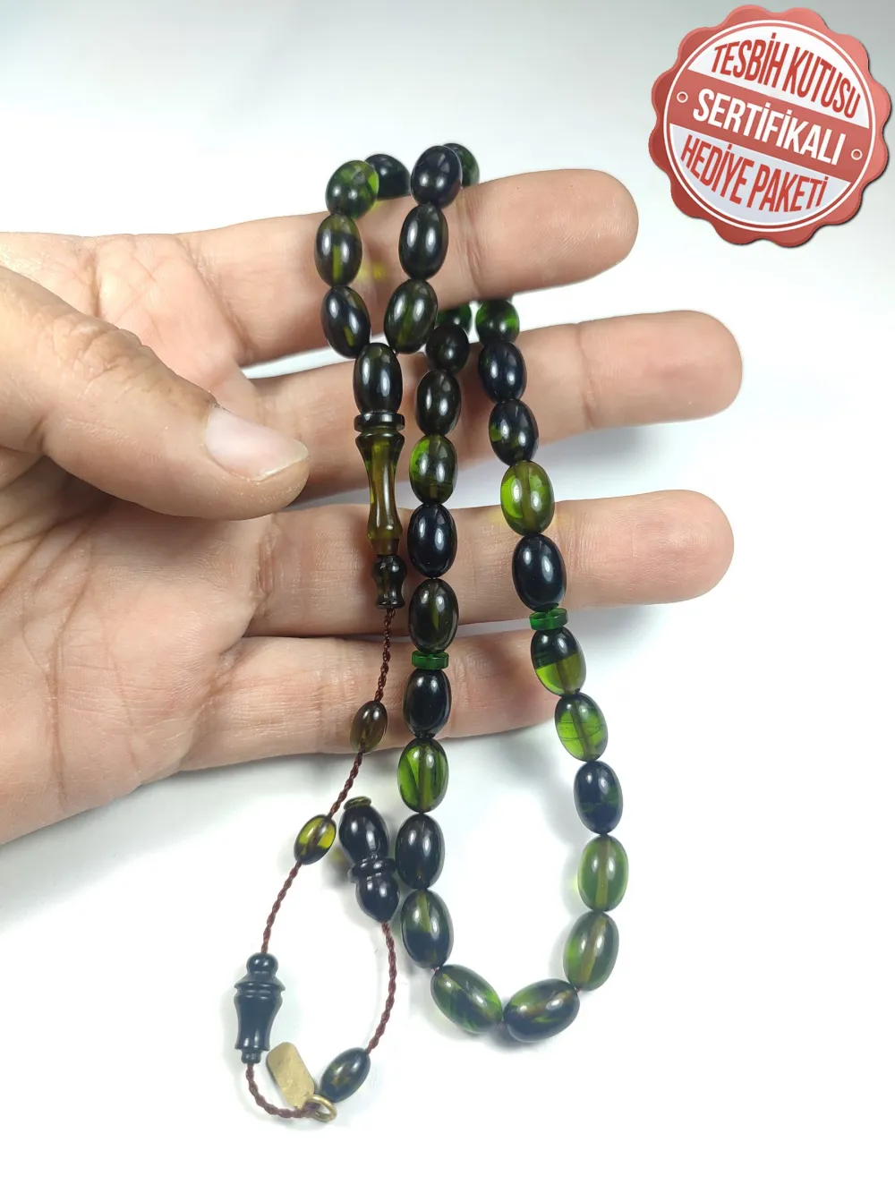 Mesut Elma Usta İşi̇ İmzalı Mühürlü Sıkma Kehri̇bar küçük resim 5