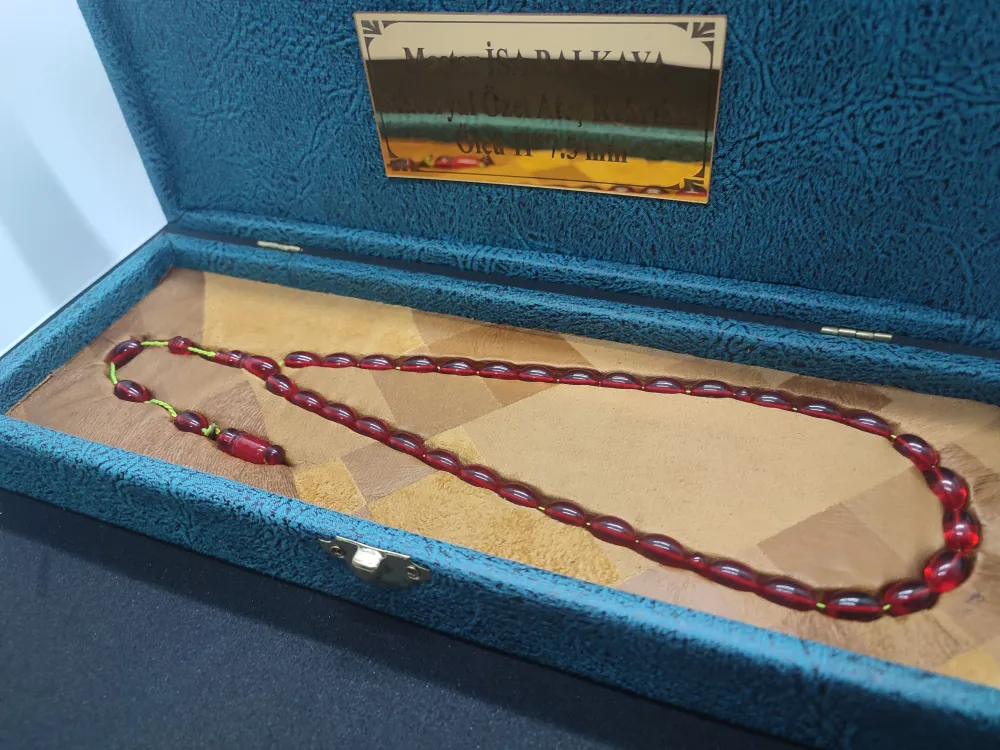 İsa Balkaya Vi̇p Seri̇si̇ Gömme Kutulu 12 Kat İpe Di̇zi̇li̇ Eski̇ Ateş-İ Kehri̇bar küçük resim 3