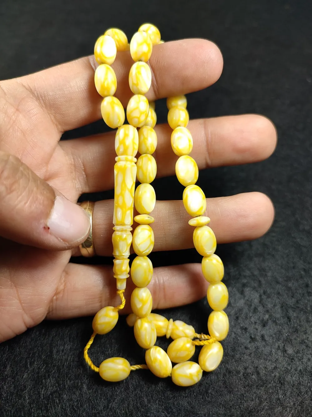 Furkan Gül Usta İşi̇ İmzalı Mühürlü Fransız  Galali̇t küçük resim 4