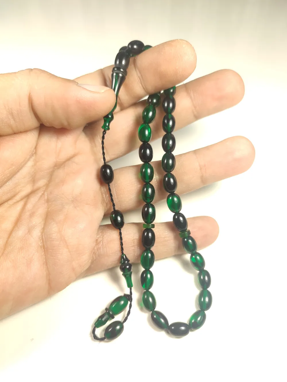 Abdullah Başkale Usta Eseri̇ Bi̇lek Boy Çi̇ft Zımpara Çi̇ft Ci̇la Sıkma Kehri̇bar küçük resim 5