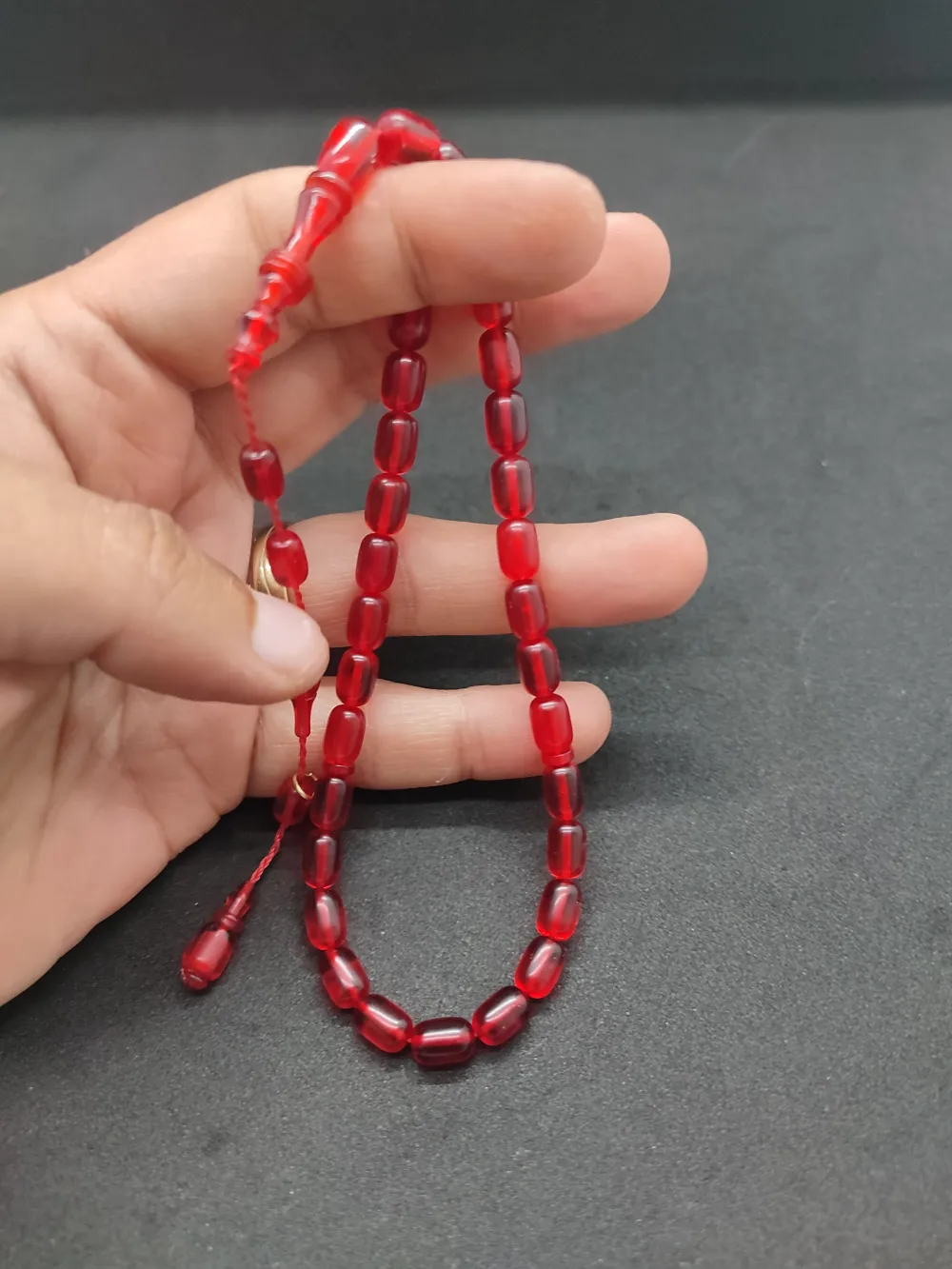 Furkan Gül Usta Eseri̇ El Boy İmame Halkalı Yemen Zar Kehri̇bar küçük resim 2