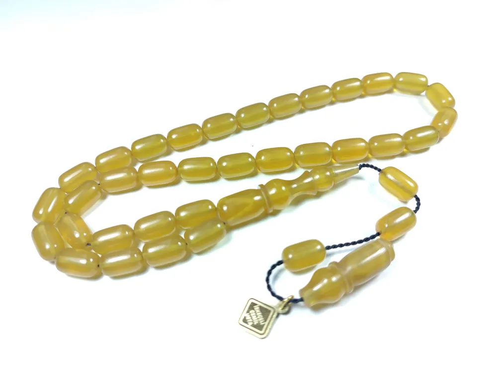 İskeçeli̇ Cemi̇l Usta İşi̇ İmzalı Sıkma Kehri̇bar küçük resim 3