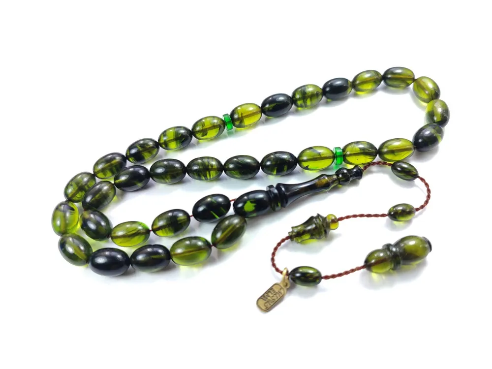 Mesut Elma Usta İşi̇ İmzalı Mühürlü Sıkma Kehri̇bar