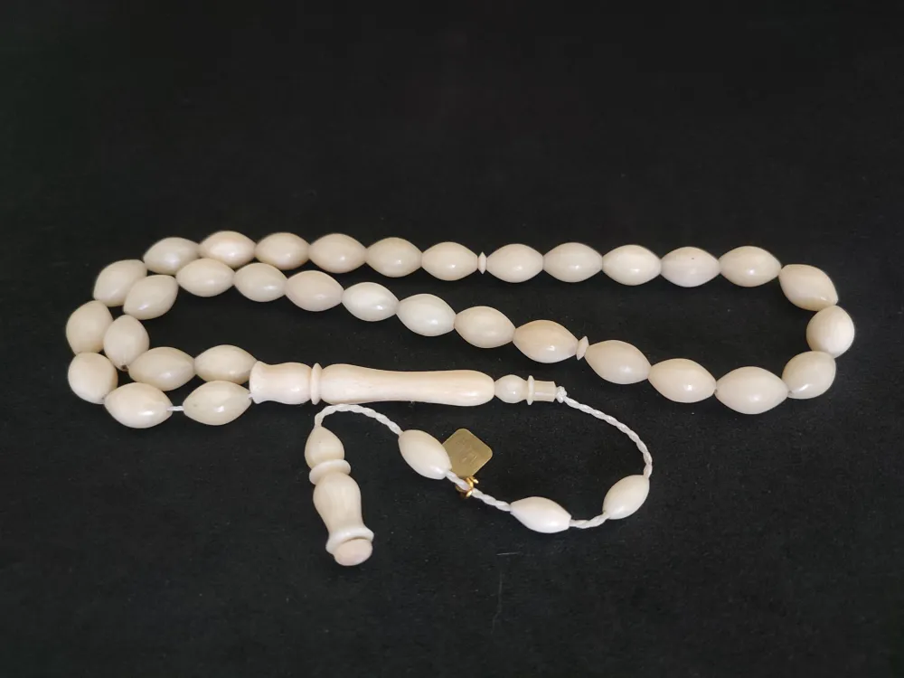 İskeçeli̇ Cemi̇l Usta Eseri̇ Mevlevi̇ Model Naturel Bali̇na Kemi̇ği̇ küçük resim 3