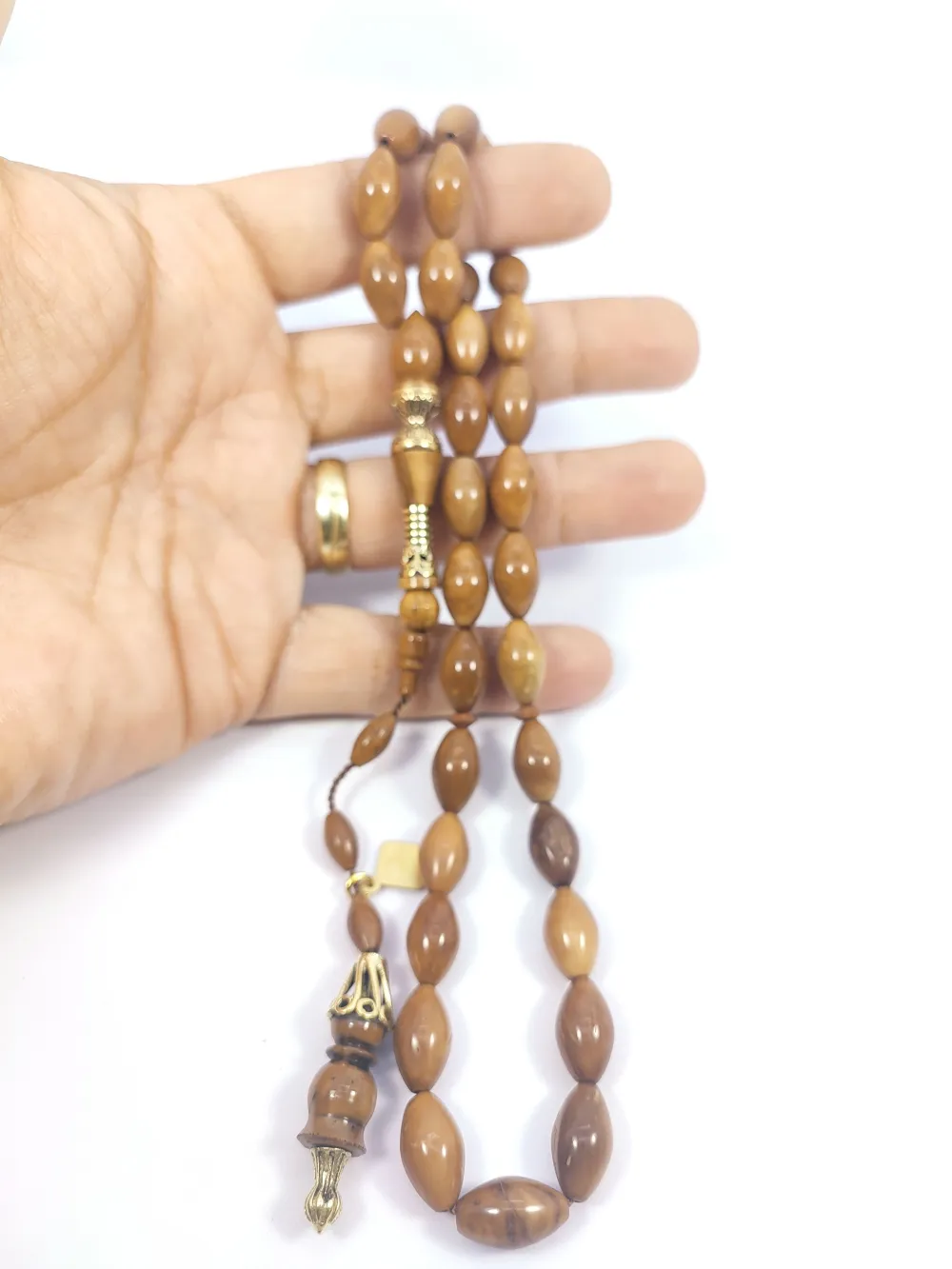 İskeçeli̇ Cemi̇l Usta Eseri̇ Gümüş Nakkaş İri̇ Boy Naturel Kuka küçük resim 4