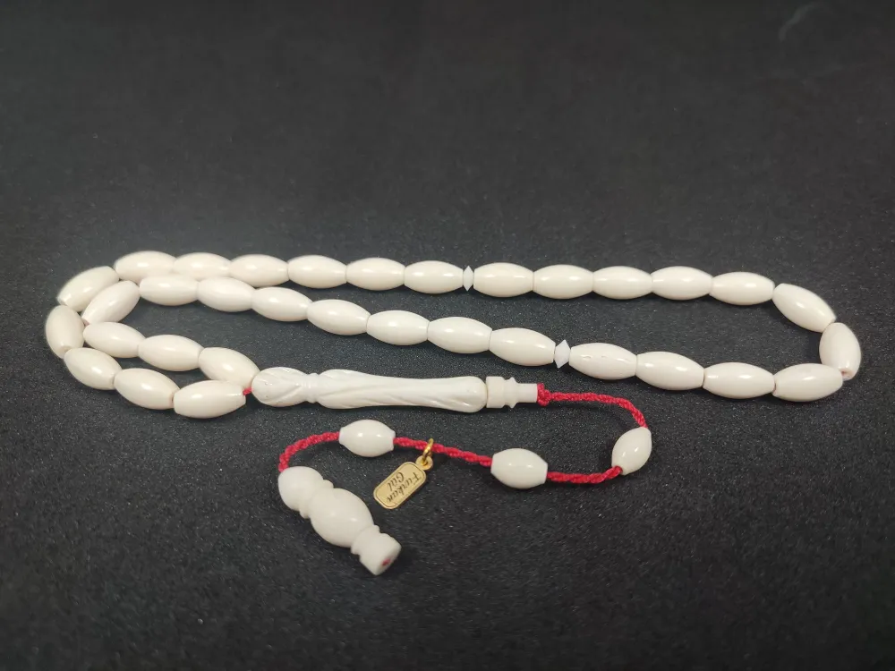 Furkan Gül Usta Eseri̇ İmame Kalem Oyma Naturel Deve Kemi̇ği̇ küçük resim 3