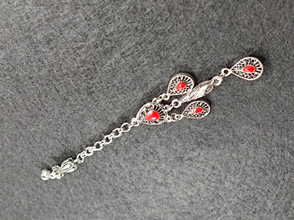 Usta İşçi̇li̇kli̇ Gümüş Kaplama Tesbi̇h Püskülü küçük resim 2