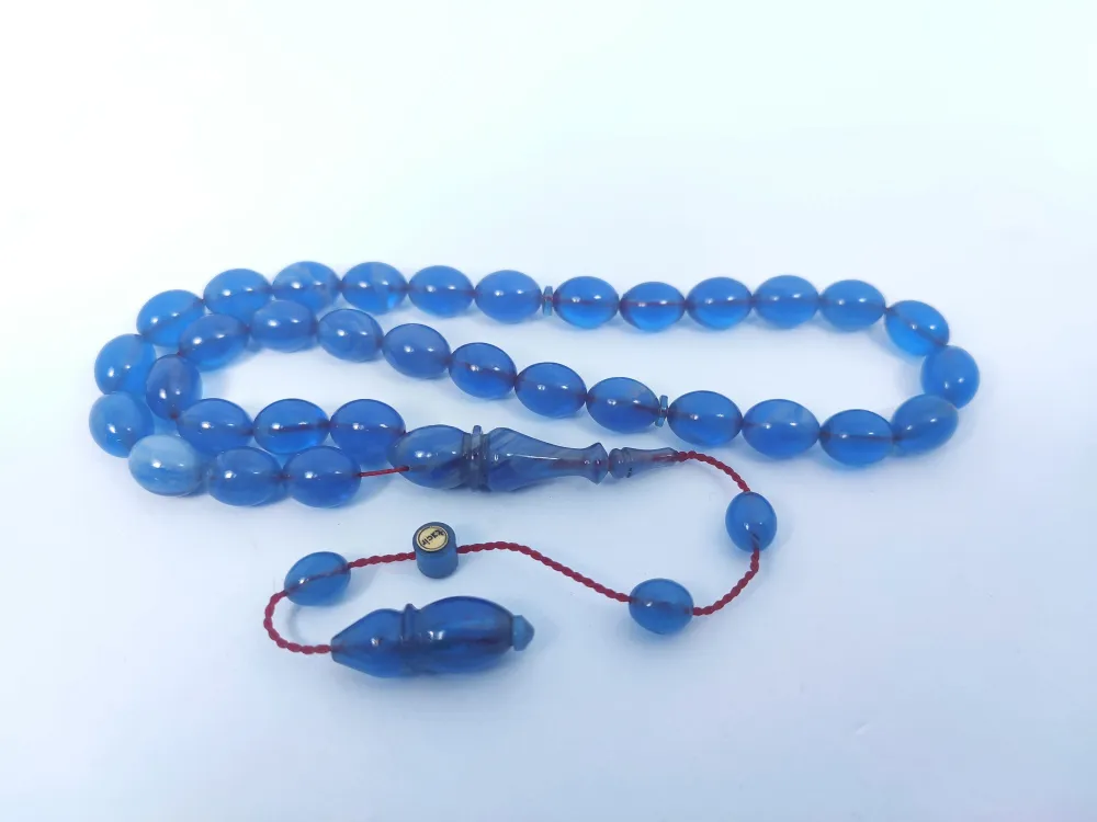 Muhammed Taci̇r Usta Eseri̇ 0.6 Deli̇m Çi̇ft Ci̇lalı Sıkma Kehri̇bar küçük resim 2