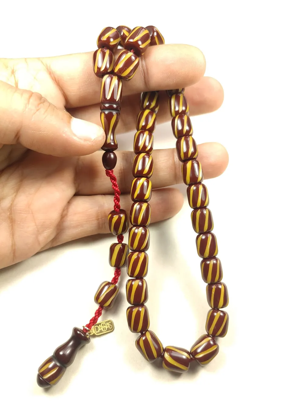 Muhammed Dabbas Usta İşi̇ İmzalı Kalem Oyma Sıkma Kehri̇bar küçük resim 5