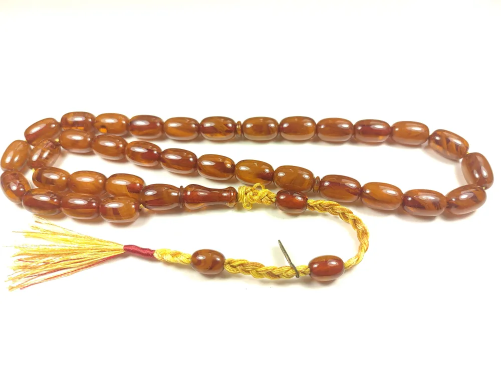 Ahmet Emi̇n Usta Eseri̇ Eski̇ Usul Kat Kat İpe Di̇zi̇lmi̇ş Kuru Torna Objeden Katali̇n  küçük resim 2