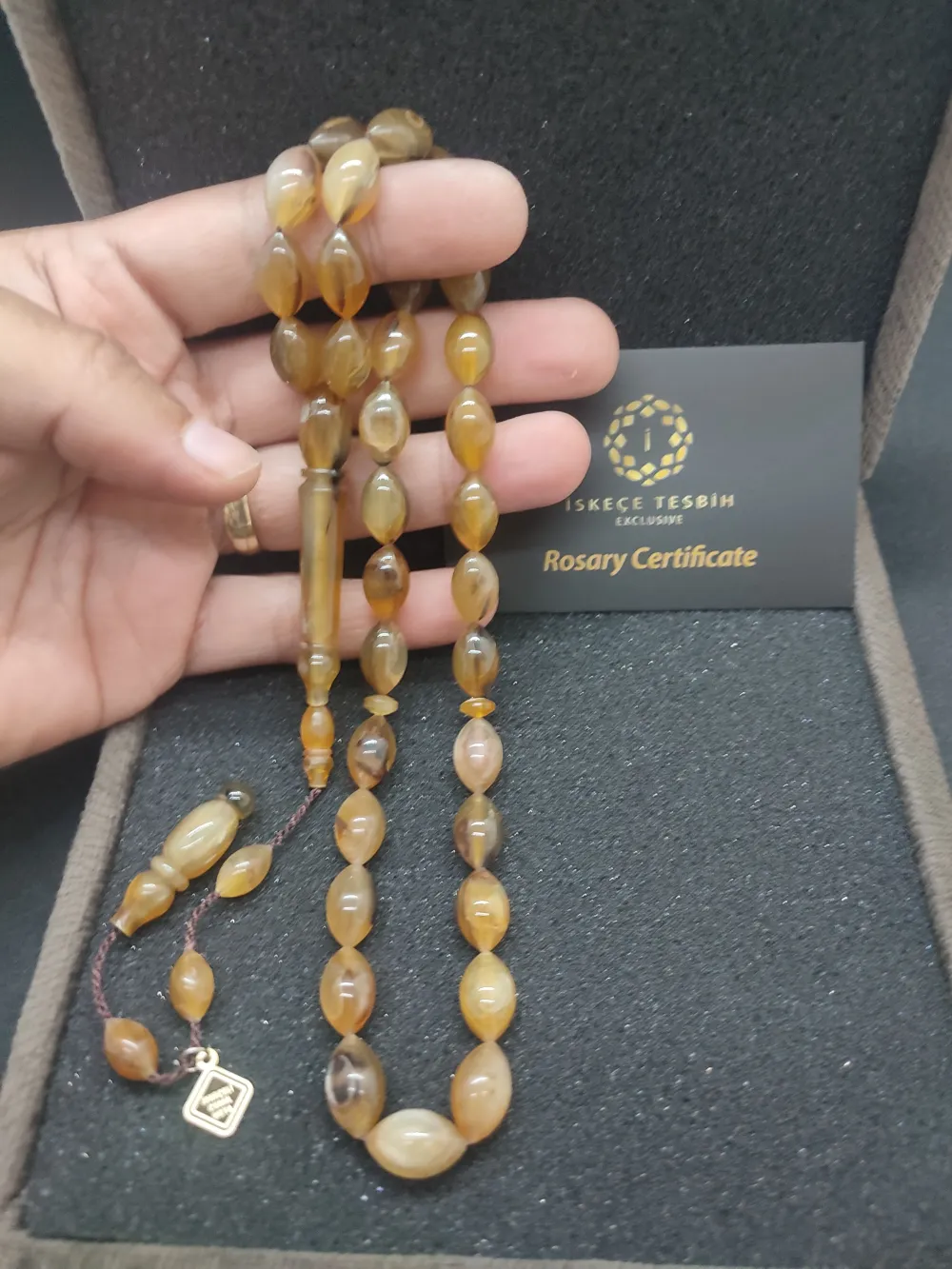 Vıp Kutulu 29.44 Gr İskeçeli̇ Cemi̇l Usta Eseri̇ Nadi̇r Tür  Gergedan Boynuzu küçük resim 5