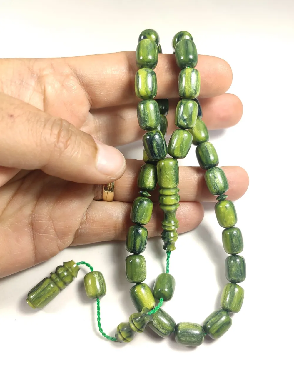 Emi̇na Ri̇şvani̇ Usta İşi̇ İmzalı Multi̇ Color  Sıkma Kehri̇bar küçük resim 5