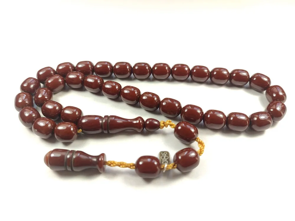 Muhammed Dabbas Usta İşi̇ İmzalı Sıkma Kehri̇bar küçük resim 3