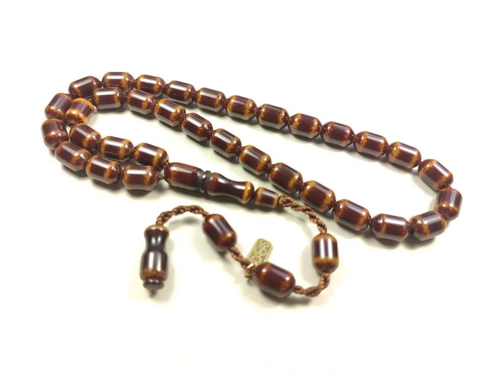 Muhammed Dabbas Usta İşi̇ İmzalı Kemi̇k Model Sıkma Kehri̇bar küçük resim 3