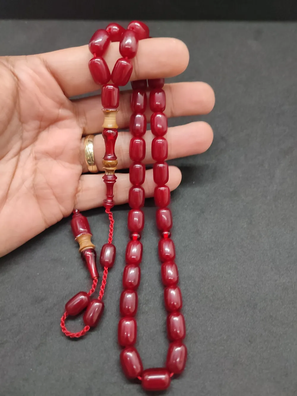 Emi̇ne Reşvani̇ Usta Eseri̇ İmame Hi̇tame Kuka Eski̇ Katali̇n Kombi̇nli̇ Sıkma Kehri̇bar  küçük resim 4