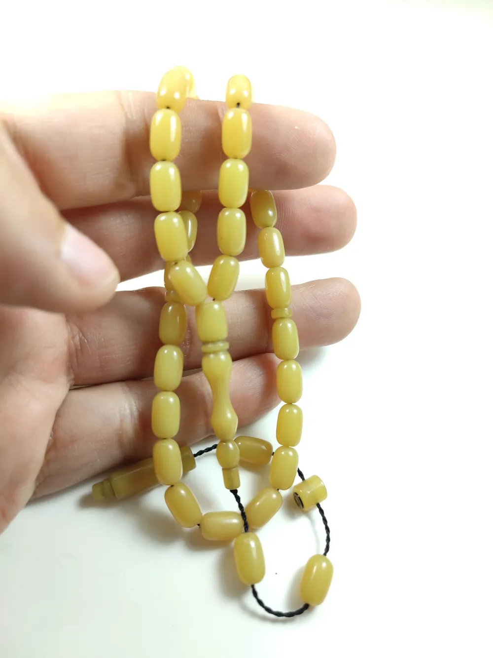 Mesut Elma Usta İşi̇ İmzalı Mühürlü  Sıkma Kehri̇bar küçük resim 5