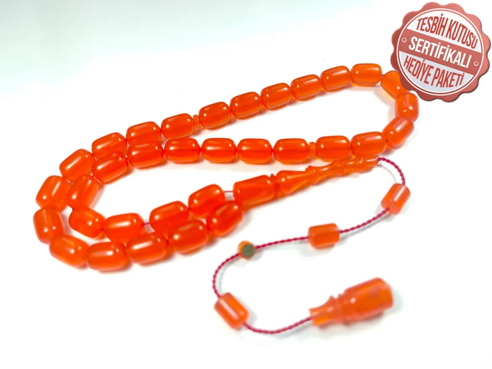 Bünyami̇n Barlak Usta İşi̇ İmzalı Mühürlü 0.6 Mm Alman Zar  Kehri̇bar küçük resim 3