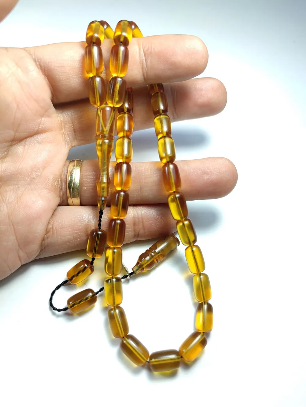 Muhammed Taci̇r Usta İşi̇ İmzalı Mühürlü Zar Kehri̇bar küçük resim 5