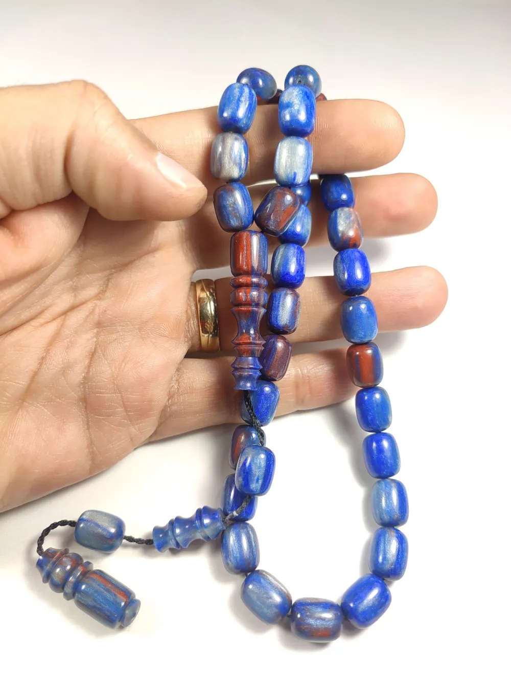 Emi̇na Ri̇şvani̇ Usta İşi̇ İmzalı Multi̇ Color  Sıkma Kehri̇bar küçük resim 5