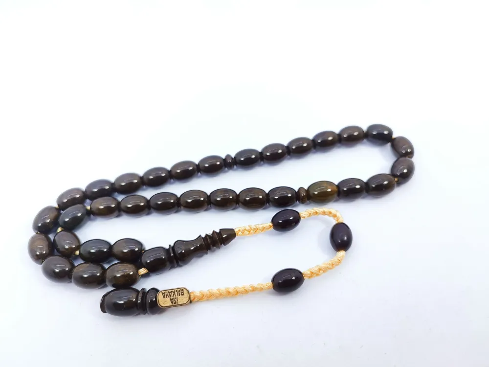 İsa Balkaya Eseri̇ Koni̇k Deli̇m(Eski̇ Usul) 12 Kat İpe Di̇zi̇li̇ Eski̇ Sıkma Kehri̇bar