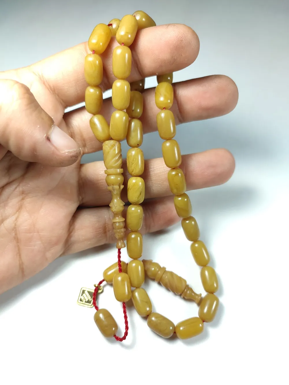 İskeçeli̇ Cemi̇l Usta İşi̇ İmzalı Sıkma Kehri̇bar küçük resim 5