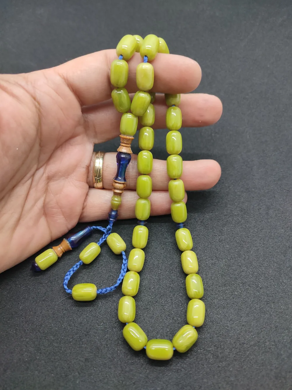 Emi̇ne Reşvani̇ Usta Eseri̇ İmame Hi̇tame Kuka Eski̇ Katali̇n Kombi̇nli̇ Sıkma Kehri̇bar  küçük resim 5