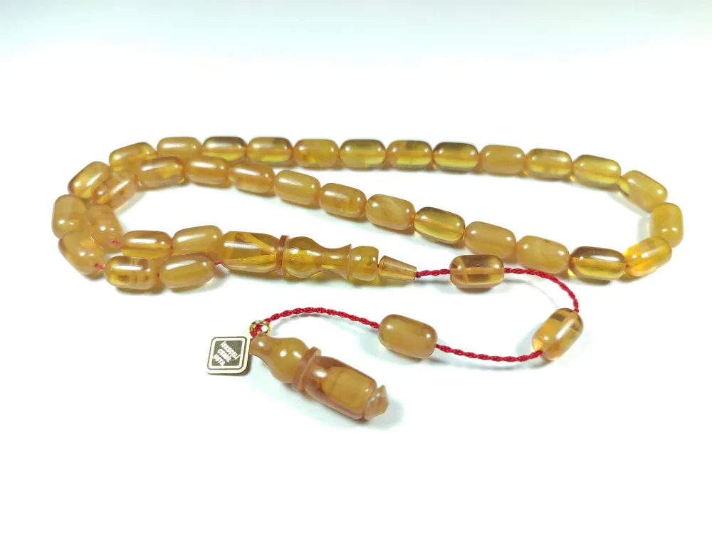 İskeçeli̇ Cemi̇l Usta İşi̇ İmzalı Sıkma Kehri̇bar küçük resim 2