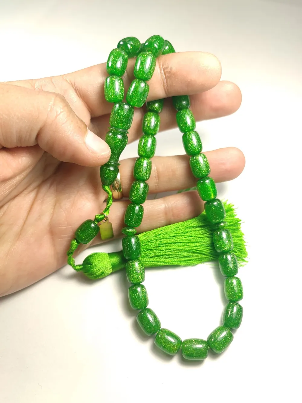 Ebu Zeyn Usta İşi̇ İmzalı Osmanlı Torunu Sıkma Kehri̇bar küçük resim 5