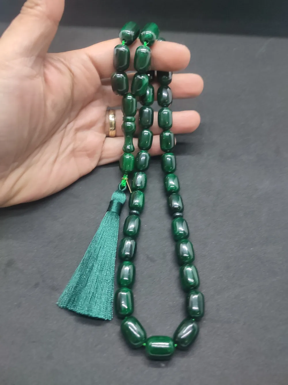 Ebu Zeyn Usta Eseri̇ İmzalı Dev Boy Eski̇ Usul Nakış Gi̇bi̇  Bakali̇t küçük resim 5