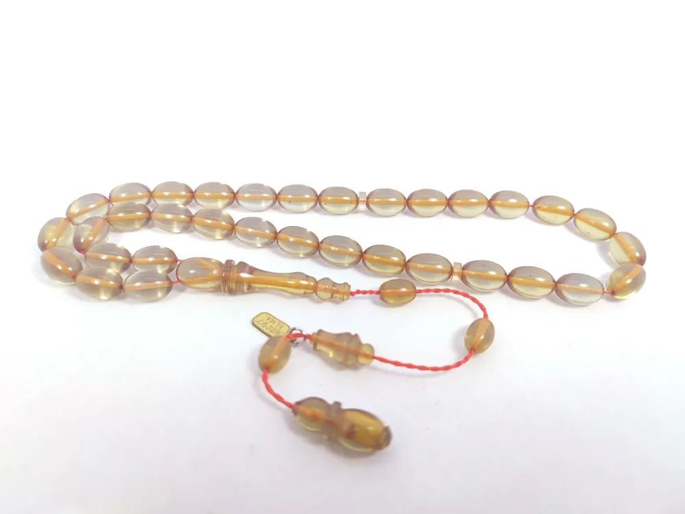 Mesut Elma Usta Eseri̇ 0.6 Deli̇m Çi̇ft Ci̇lalı Eski̇ Alman Sıkma Kehri̇bar küçük resim 3