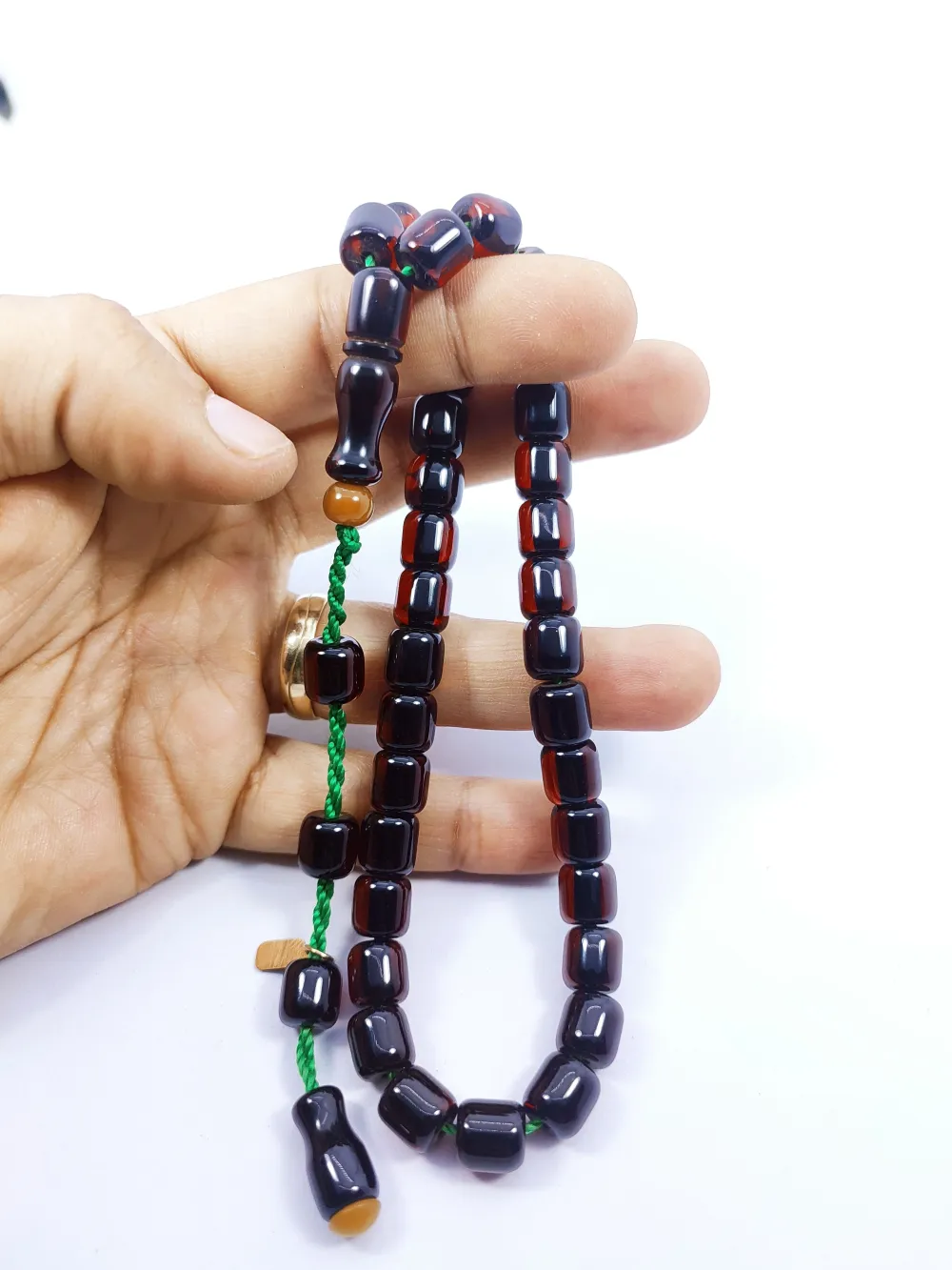 Muhammed Dabbas Usta Eseri̇ Osmanlı Torunu (Osmanlıya En Yakın) Sıkma Kehri̇bar küçük resim 5