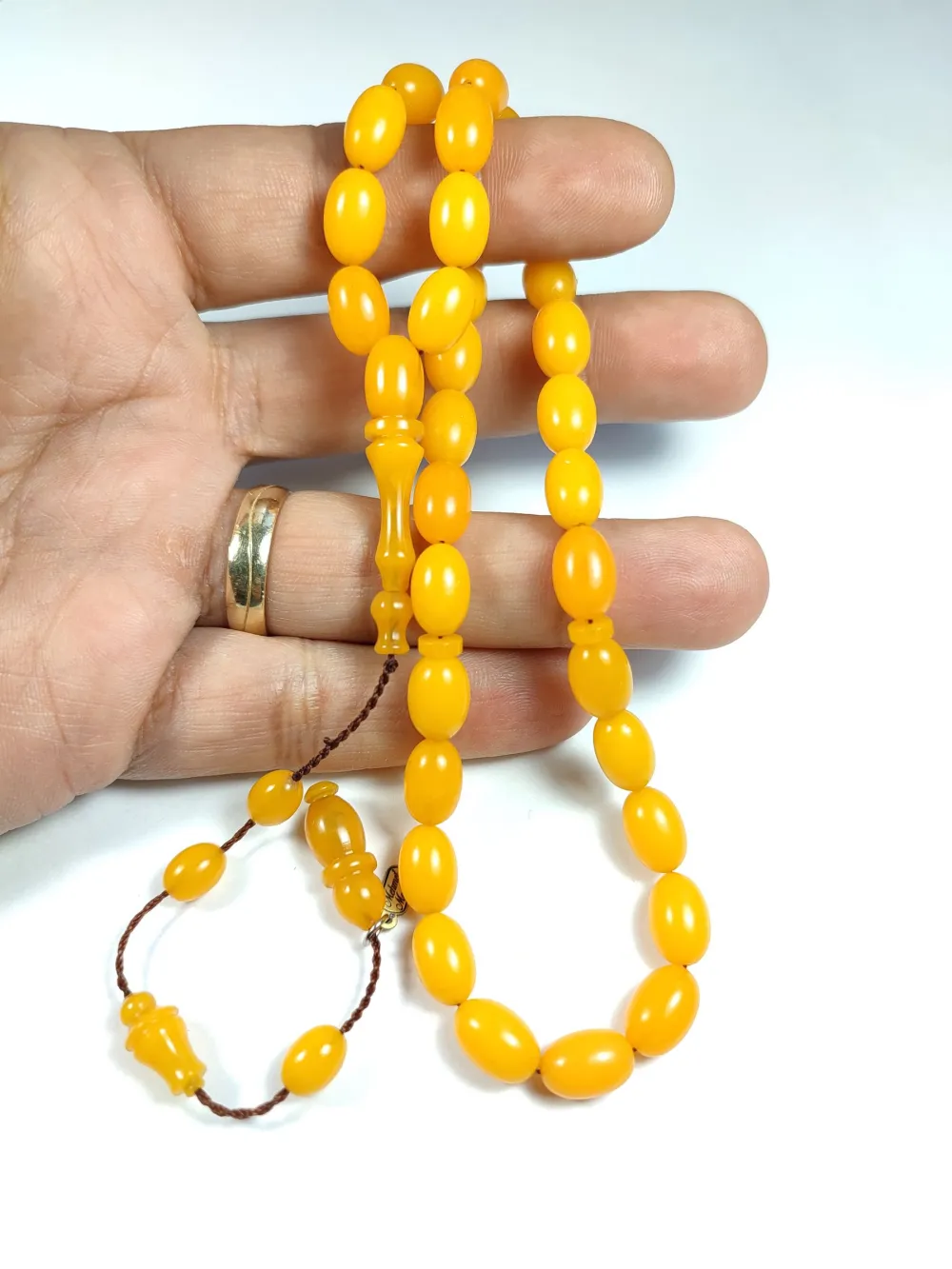 Mehmet Mercan Usta İşi̇ İmzalı 0.6 Mi̇li̇m Şeffaf Deli̇m  Sıkma Kehri̇bar küçük resim 5