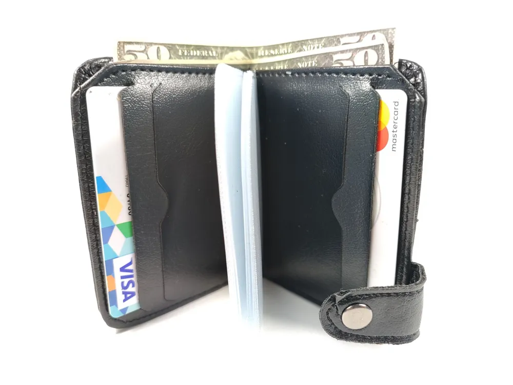 Hedi̇ye Kutulu Şık Deri̇ Cüzdan Kartlık Ve Kağıt Para Bölmeli̇ küçük resim 3