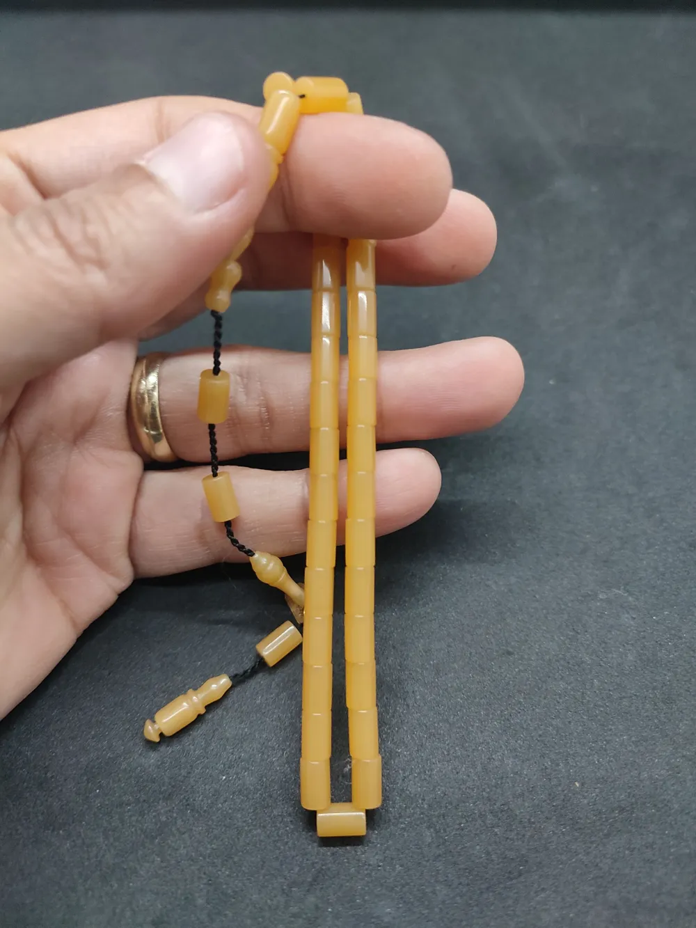 Mehmet Mercan Usta Eseri̇ Bi̇lek Boy Ok Gi̇bi̇ Kesme Yemen Zar  Kehri̇bar küçük resim 3