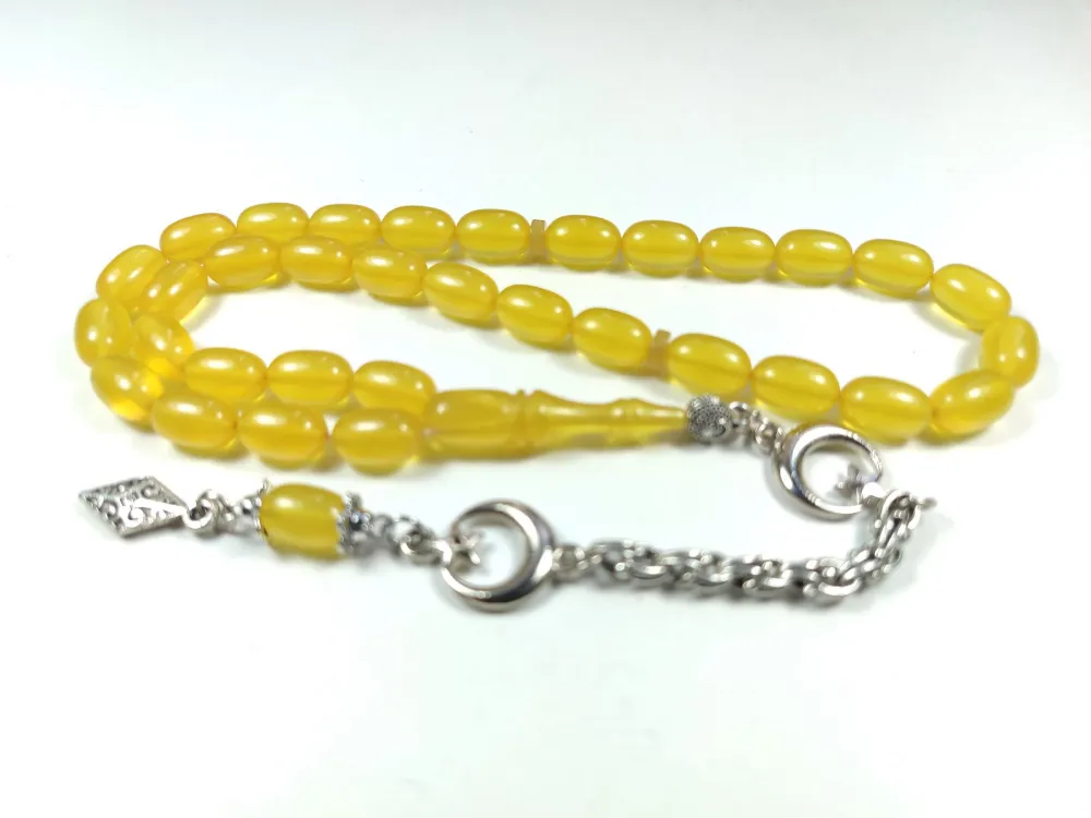 Alman Gümüş Püskül Kombi̇nli̇ Sıkma Kehri̇bar küçük resim 2