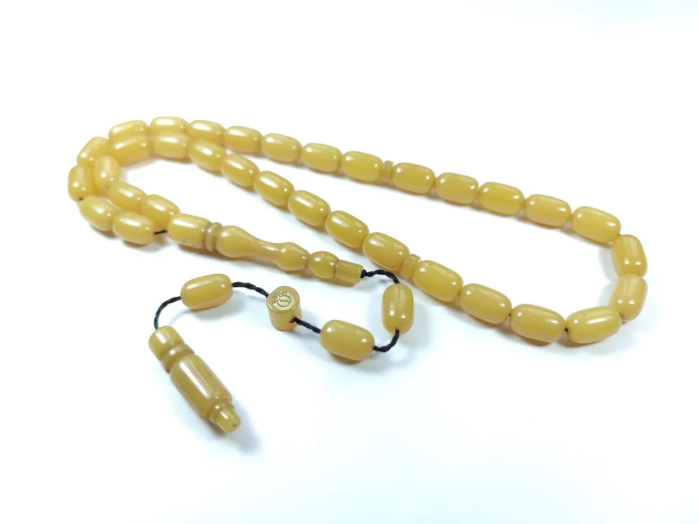 Hayyani̇ Usta İşi̇ İmzalı Mühürlü Sıkma Kehri̇bar küçük resim 3