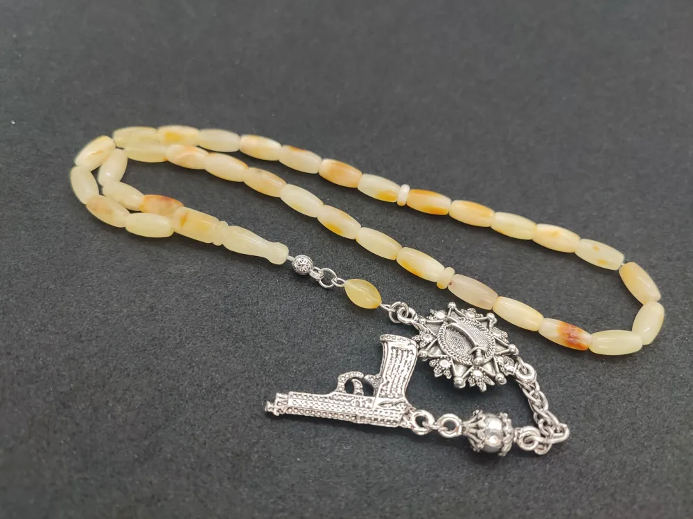 Kaçkar Usta Eseri̇ 10.05 Gr 475 Ayar Gümüş Püsküllü 11.36 Gr Mat Kaya Damla küçük resim 3